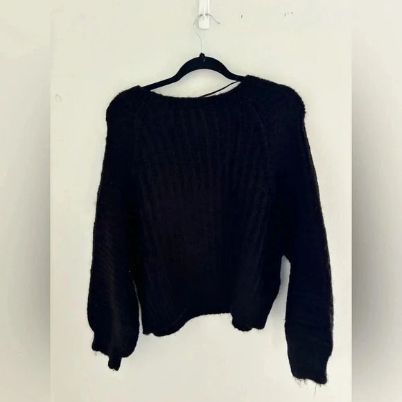 Free  People Black Carter Pullover Sweater NWT - Picture 9 of 9